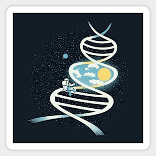 DNA Astronaut Science Window by Tobe Fonseca Magnet